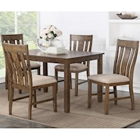 5 Piece Rectangular Table and Chair Set