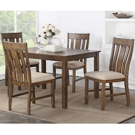 5 Piece Table and Chair Set 