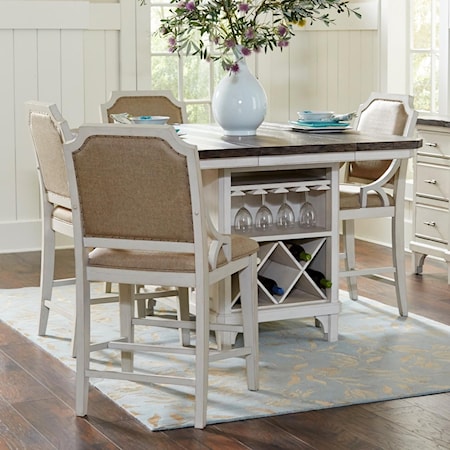 5-Piece Kitchen Island Table Set