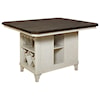 Avalon Furniture Mystic Cay Kitchen Island with 18" Leaf