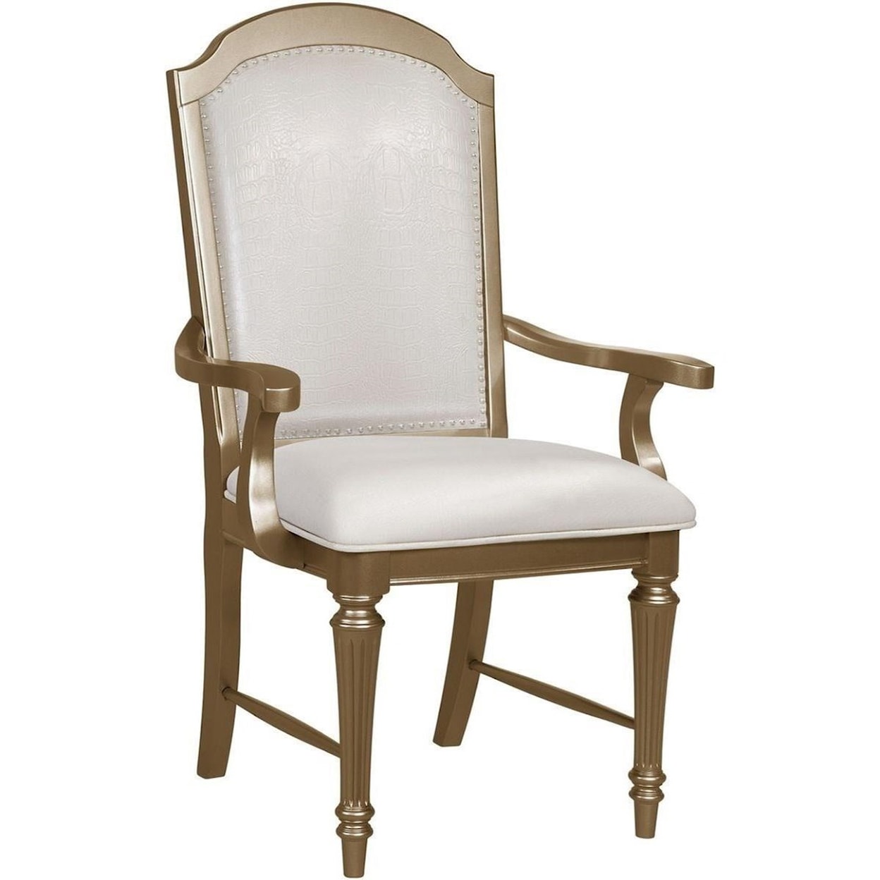 Avalon Furniture Regency Gold Arm Chair