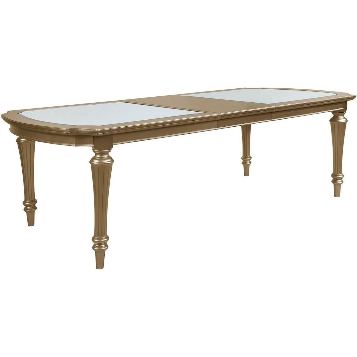 Avalon Furniture Regency Gold Rectangular Leg Table