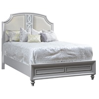 King Bed W/ Upholstered Panels