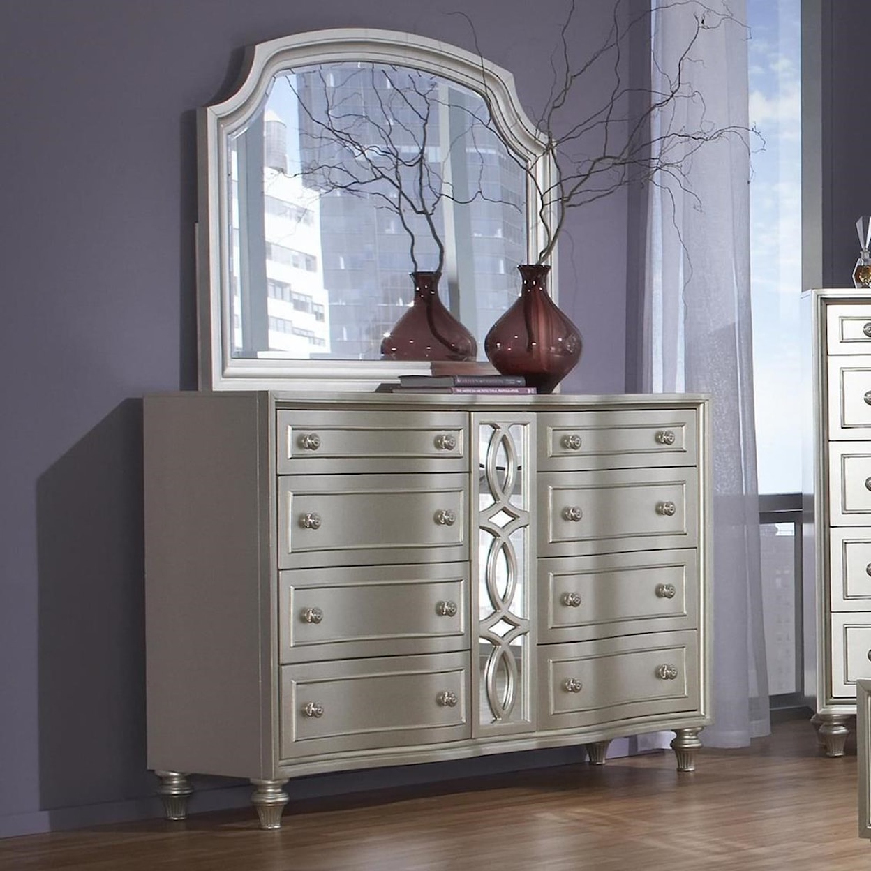 Avalon Furniture Regency Park Dresser and Mirror