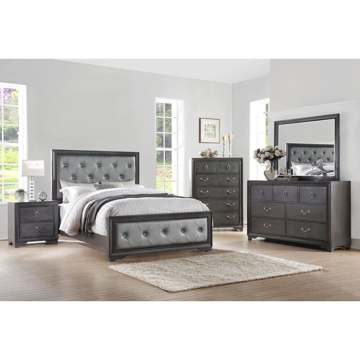 Avalon Furniture Rodeo Drive King Upholstered Bed