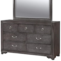 7-Drawer Dresser with Felt Lined Top Drawers