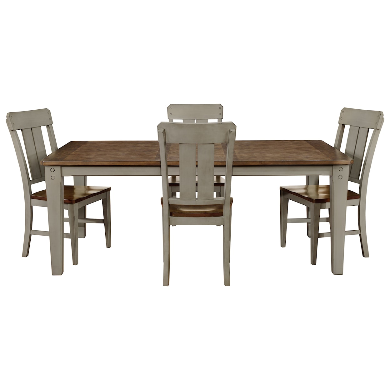 Avalon Furniture Shaker Nouveau 5-Piece Dining Table Set