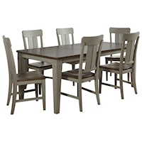 Two-Tone 7-Piece Dining Table Set