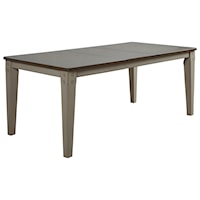 Two-Tone Dining Table with Leaf