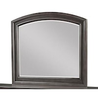 Transitional Dresser Mirror with Beveled Glass