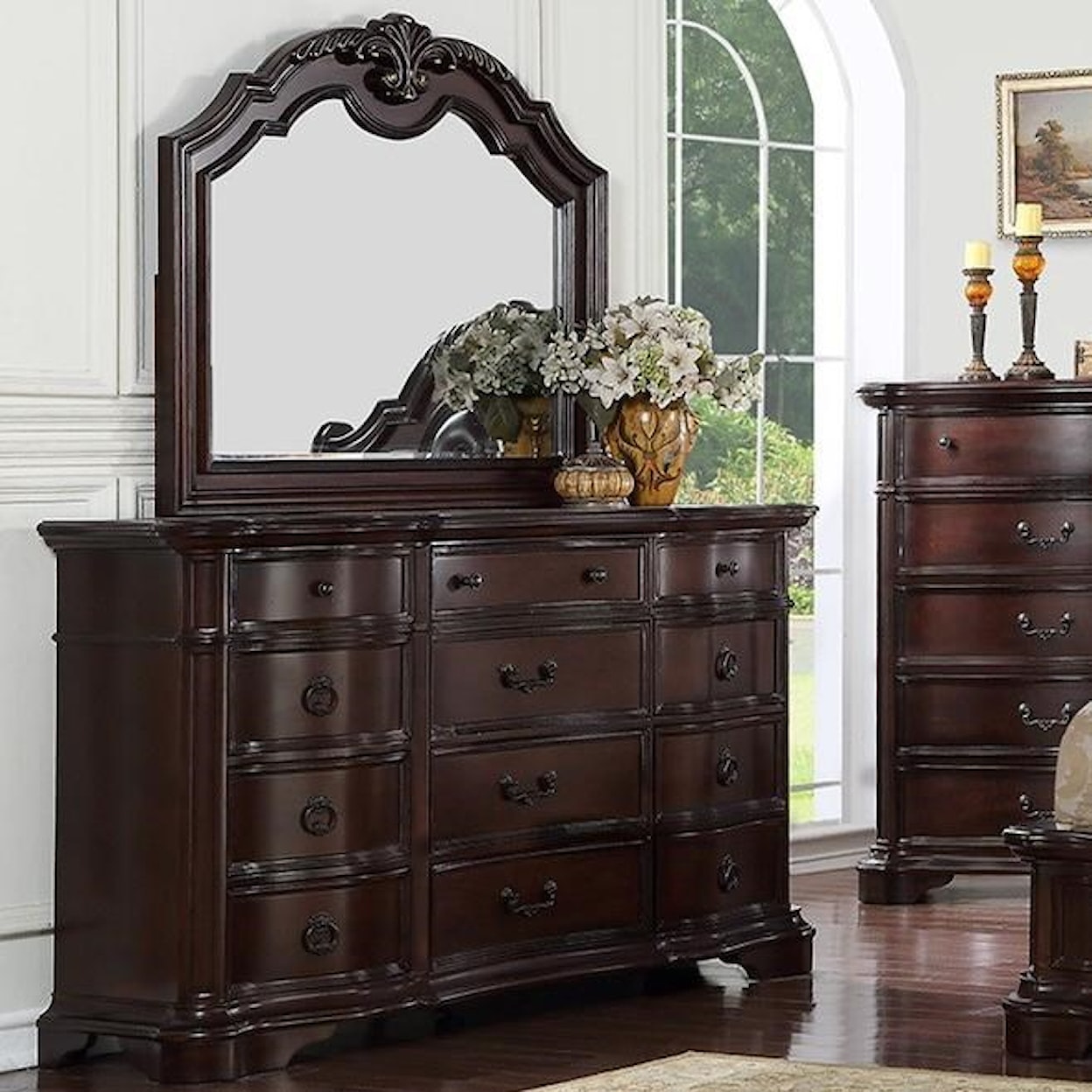 Avalon Furniture St Louis Dresser and Mirror