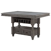 Traditional Kitchen Island with Concrete Top Insert