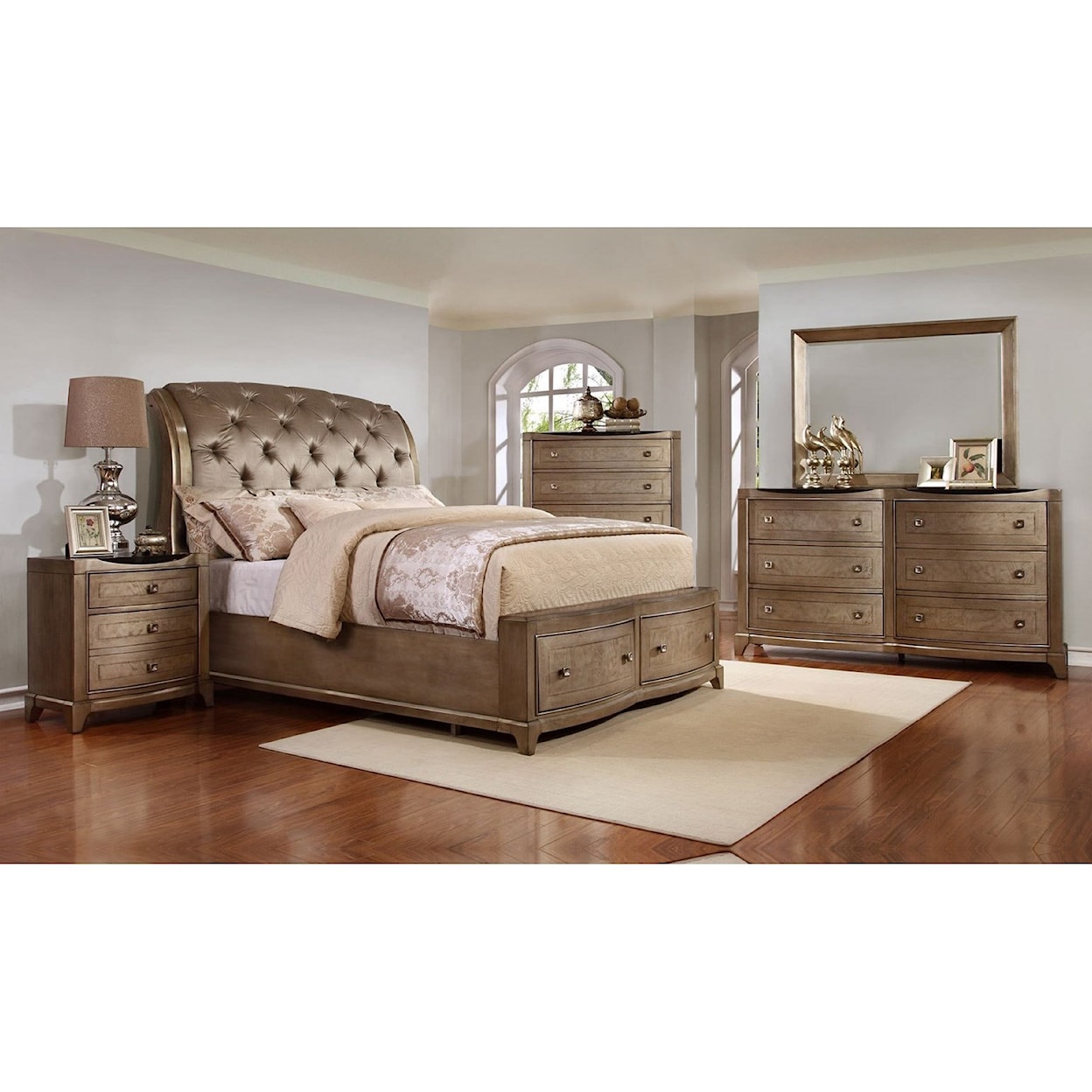 Avalon Furniture Uptown Queen Bedroom Group