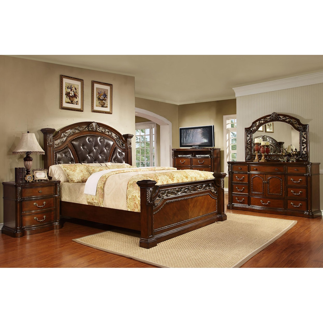Avalon Furniture Vistoso Queen Panel Bed