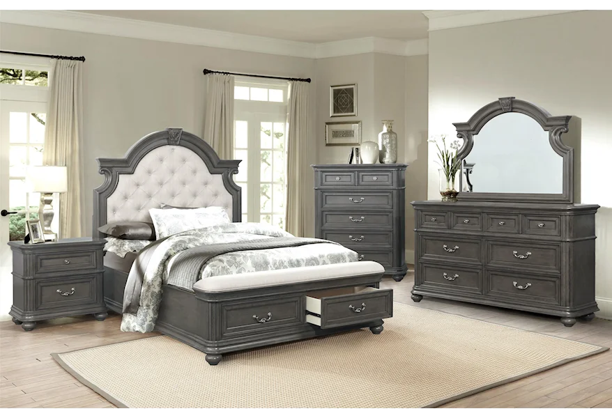 West Chester Gray Queen 5 Pc Group by Avalon at Royal Furniture
