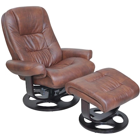 Pedestal Chair & Ottoman