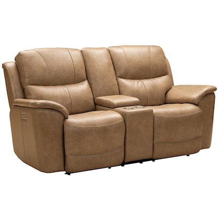 Kaden Leather Power Reclining Loveseat