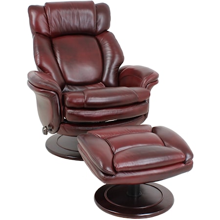 Pedestal Chair and Ottoman