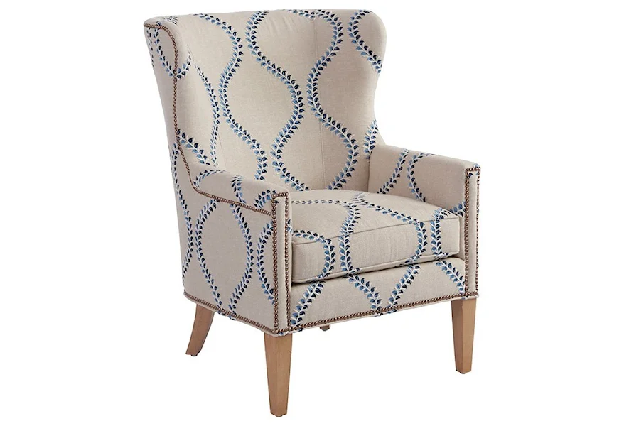 Barclay Butera Upholstery Avery Wing Chair by Barclay Butera at Z & R Furniture