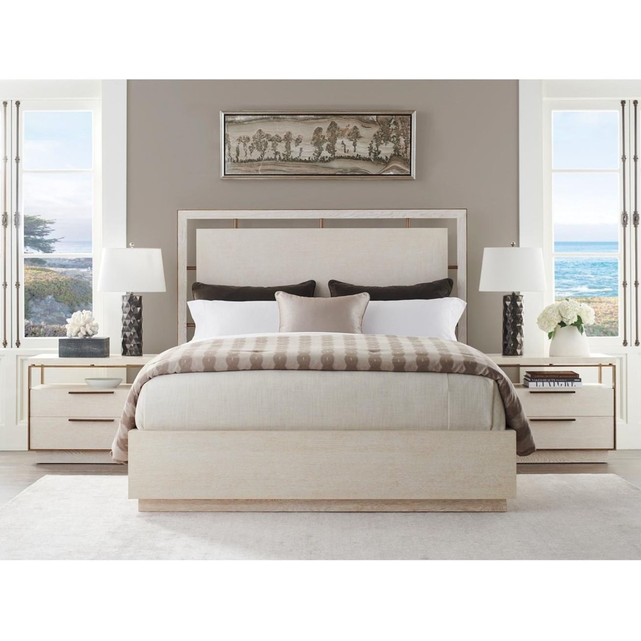 Barclay Butera Carmel Post Ranch Panel Bed 5/0 Queen