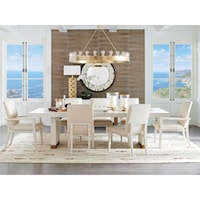 9-Piece Dining Set with Vista Table and Palermo Upholstered Chairs