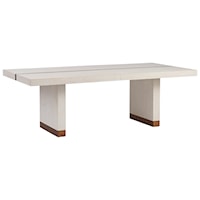 Vista Rectangular Dining Table with 2 Table Leaves