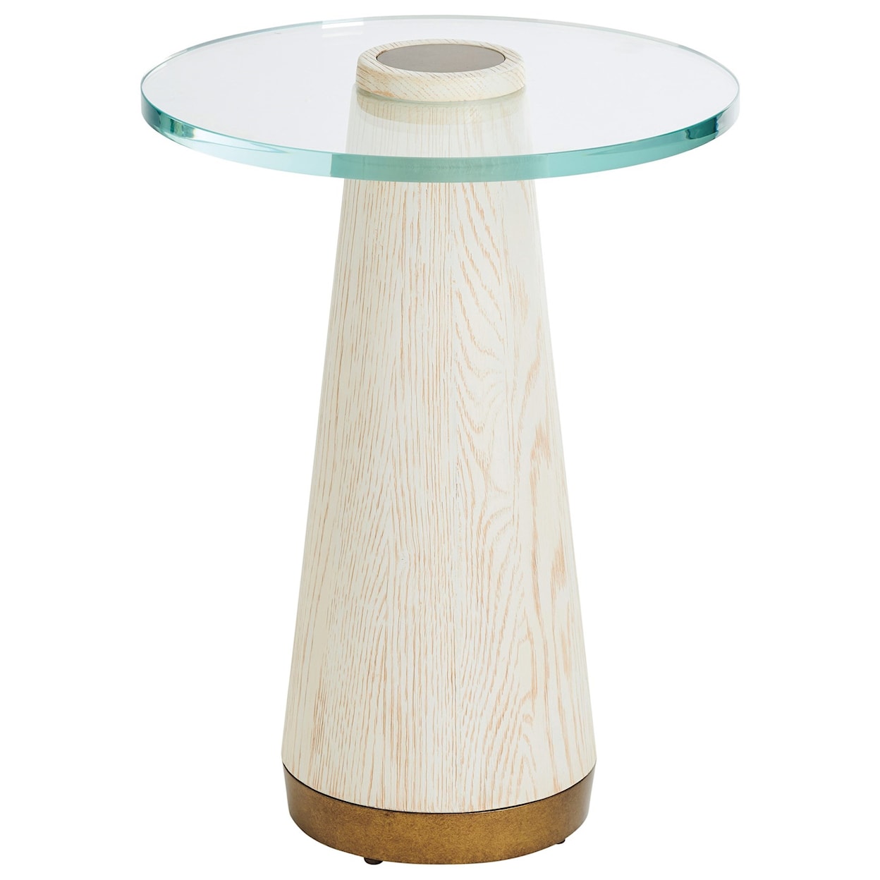 Barclay Butera Carmel Castlewood Glass Top Accent Table
