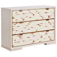 Dry Creek 3-Drawer Hall Chest with Faux Horn