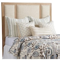  Crystal Cove Upholstered Panel Headboard in Ventura Ivory Fabric