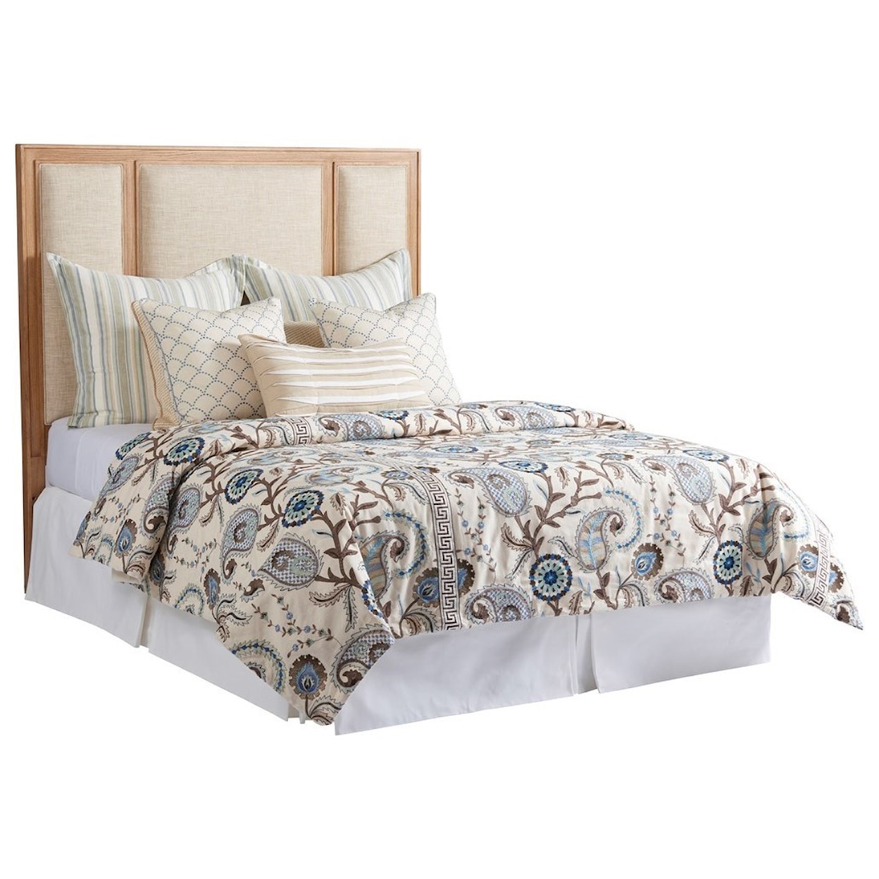 Barclay Butera Newport  Crystal Cove Upholstered Panel Headboard