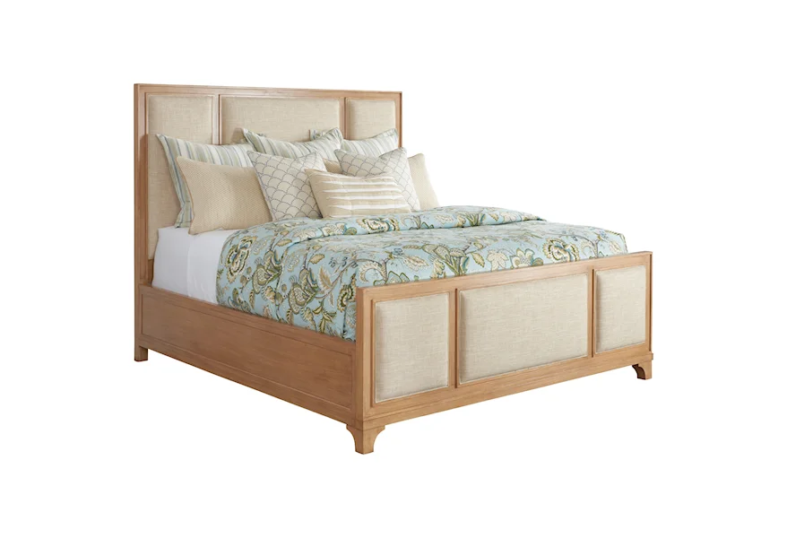 Newport Crystal Cove Upholstered Panel Bed 6/6 King by Barclay Butera at Esprit Decor Home Furnishings