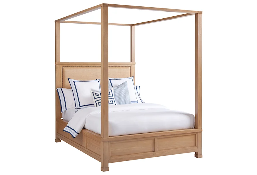 Newport Shorecliff Canopy Bed 6/6 King by Barclay Butera at Esprit Decor Home Furnishings