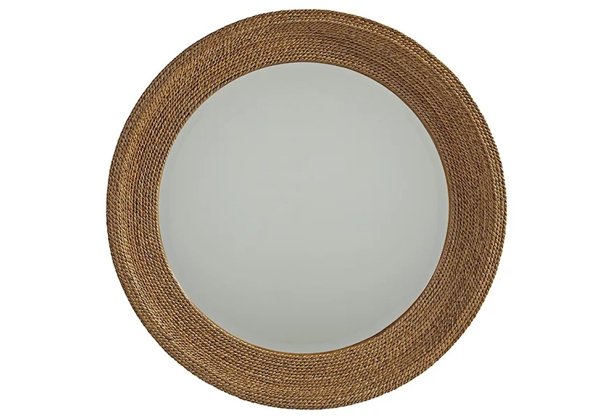 Newport La Jolla Woven Round Mirror by Barclay Butera at Esprit Decor Home Furnishings