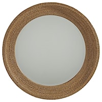 La Jolla Woven Round Mirror