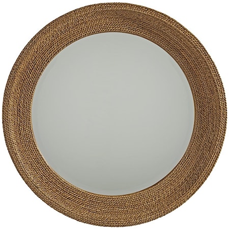 La Jolla Woven Round Mirror