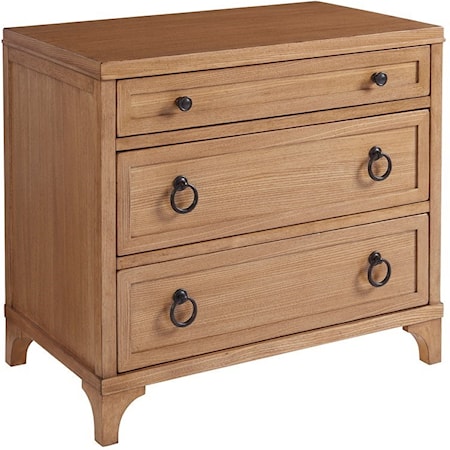 Cliff Three Drawer Nightstand