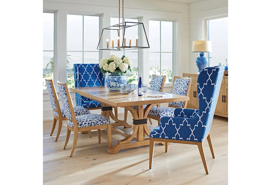 Newport 7 Pc Dining Set by Barclay Butera at Esprit Decor Home Furnishings