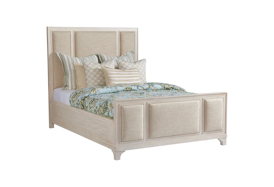 Newport Crystal Cove Upholstered Panel Bed 5/0 Queen by Barclay Butera at Esprit Decor Home Furnishings
