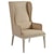 Barclay Butera Newport Seacliff Host Wing Chair in Ventura Ivory Fabric