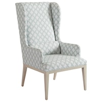 Seacliff Host Wing Chair in Custom Fabrics
