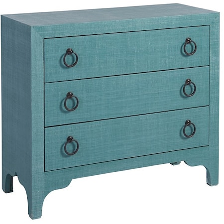 Balboa Island Raffia Hall Chest