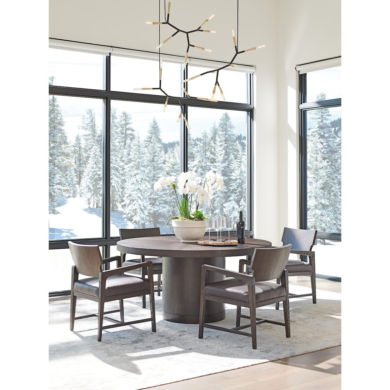 Barclay Butera Park City Silvercreek Round Dining Table