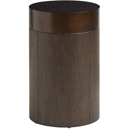 Black Diamond Round End Table