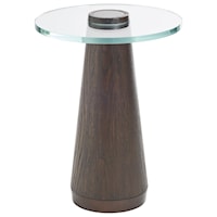 Apex Accent Table with Glass Top