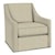 Bassett 1045 Transitional Upholstered Swivel Chair with Track Arms