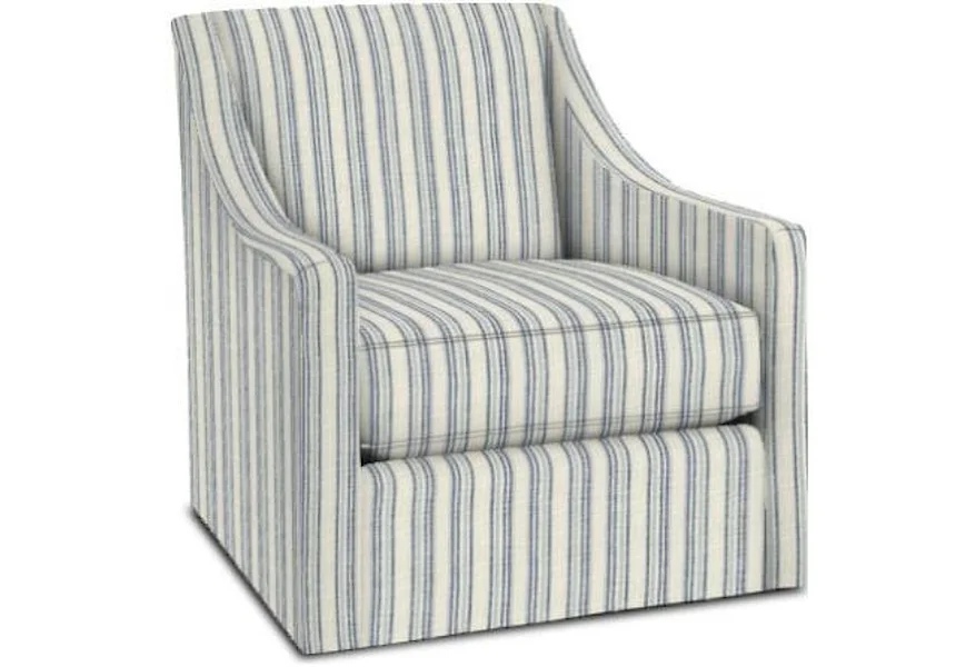 1045 Swivel Chair by Bassett at Esprit Decor Home Furnishings
