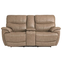 Leather Power Headrest Reclining Console
