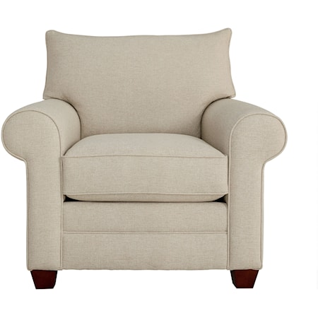 Casual Chair with Rolled Arms