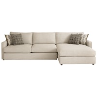 Contemporary Sectional with Right Arm Facing Chaise