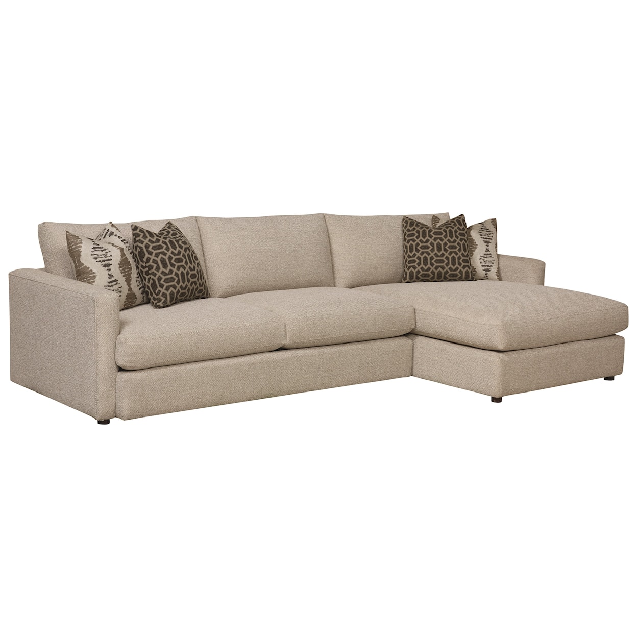 Bassett Allure Sectional with Right Arm Facing Chaise